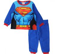 Pigiama bambino in pile Superman costume polyester pajamas ufficiale DC Comics
