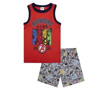 Pigiama bambino Marvel Avengers canotta e pantalone corto estivo cotone 6777