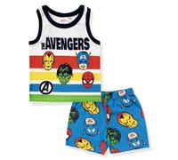Pigiama bambino Marvel Avengers canotta e pantalone corto estivo in cotone 6182