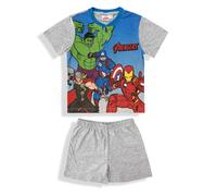 Pigiama bambino Marvel Avengers maglia e pantalone corto estivo in cotone 6090