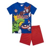 Pigiama bambino Marvel Avengers T-shirt e pantalone corto estivo cotone 6780