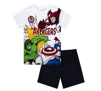 Pigiama bambino Marvel Avengers T-shirt e pantalone corto estivo cotone 6780