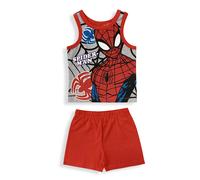 Pigiama bambino Marvel Spiderman canotta e pantaloncino in cotone stampato 6031