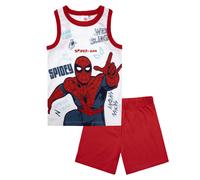 Pigiama bambino Marvel Spiderman canotta e pantalone corto estivo cotone 6778