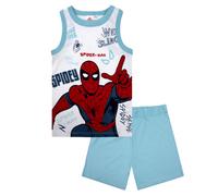Pigiama bambino Marvel Spiderman canotta e pantalone corto estivo cotone 6778