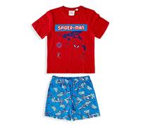 Pigiama bambino Marvel Spiderman t-shirt e pantaloncino in cotone stampato 5373