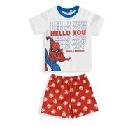 Pigiama bambino Marvel Spiderman t-shirt e pantaloncino in cotone stampato 6028