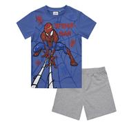 Pigiama bambino Marvel Spiderman t-shirt e pantalone corto estivo in cotone 6781