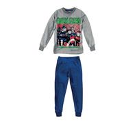 Pigiama bambino serafino lungo in cotone interlock MV40G7404 AVENGER CARTOON