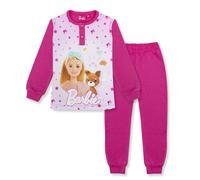 Pigiama Barbie lungo in caldo cotone invernale per bambina maniche lunghe 6965