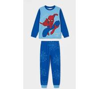Pigiama Bimbo Spiderman Marvel 100% cotone Interlock Fluorescente al Buio Novità