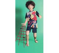 Pigiama Bimbo Spiderman pigiamino corto uomo ragno 3-8 anni puro cotone 4344