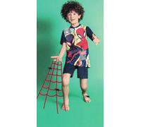 Pigiama Bimbo Spiderman pigiamino corto uomo ragno 3-8 anni puro cotone 4344