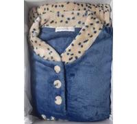 Pigiama caldo da donna con bottoni Pile invernale PG35696 Nottingham Corallina