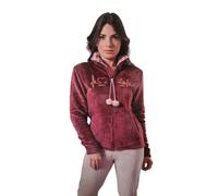 Pigiama calibrato da donna in pile Irge bordeaux