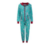 Pigiama con Bottoni Donna Abbigliamento per la casa delle Vacanze Abbigliamento congiunto Pigiama Pigiama Natalizio Felpa con Cappuccio Cerniera Tuta Pigiama Donna Cotone Pigiama Invernale (F, XXL)