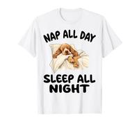 Pigiama con cocker spaniel per dormire tutto il giorno Maglietta