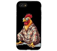 Pigiama con pollo per divertimento sonnolento e amanti del gallo Custodia per iPhone SE (2020) / 7 / 8