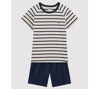 Pigiama corto a righe 3-12 anni Blu 6 anni - 114 cm