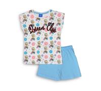 Pigiama corto bambina Disney Frozen completo t-shirt e pantaloncino cotone 3984