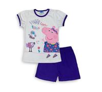 Pigiama corto bambina Peppa Pig completo t-shirt e pantaloncino in cotone 3983
