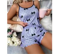 Pigiama corto da donna BO-30584 - Blu / XL KP30584