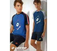 Pigiama corto da ragazzo in jersey di cotone Lotto LP4089