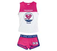 Pigiama corto donna DC Comics Superman in cotone shorts e canotta 4058