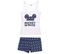 Pigiama corto donna Disney Mickey Mouse canotta e pantaloncino in cotone 2896