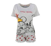 Pigiama Corto Donna Disney Mickey Mouse t-Shirt e Pantaloncino in Cotone 5364