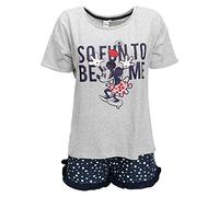 Pigiama corto donna Disney Minnie Mouse t-shirt e pantaloncino in cotone 5186