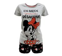 Pigiama corto donna Disney Minnie Mouse t-shirt e short in cotone estivo 6092