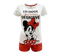 Pigiama corto donna Disney Minnie Mouse t-shirt e short in cotone estivo 6092