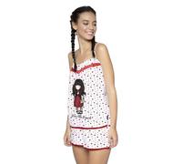 Pigiama Corto Estivo Compatibile con Santoro Gorjus per Donna Modello a canotta Taglia S M L XL XXL - Formato 2 pezzi - Linea From The Heart Dal Cuore (IT, Testo, M, Regular, Regular, Cotone)