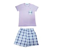 Pigiama corto estivo Donna Mod. Serafino Mezza Manica100% Cotone MARISTELLA 5313