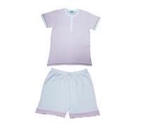 Pigiama corto estivo Donna Mod. Serafino Mezza Manica100% Cotone MARISTELLA 5368