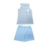 Pigiama corto estivo Donna Spalla Larga Cotone MARISTELLA 5312