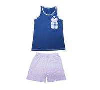 Pigiama corto estivo Donna Spalla Larga Cotone MARISTELLA 5312