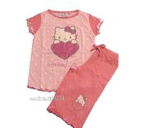 Pigiama Corto Hello Kitty Heart Rosa 2/3 4/5 6/7 Ann Sanrio Gabel