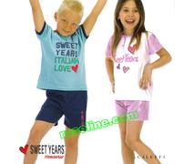 PIGIAMA CORTO TUTA BAMBINA SWEET YEARS CALEFFI 3-14anni