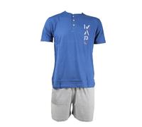 Pigiama Corto Uomo estivo 100% cotone Karel Mezza manica + Pantaloncino