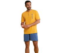 Pigiama Corto Uomo estivo 100% cotone Karel Mezza manica + Pantaloncino