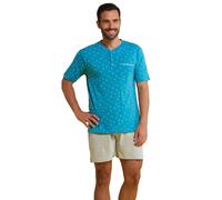 Pigiama Corto Uomo estivo 100% cotone Karel Mezza manica + Pantaloncino