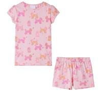 Pigiama da Bambina a Maniche Corte Rosa Chiaro 116