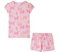 Pigiama da Bambina a Maniche Corte Rosa Chiaro 140