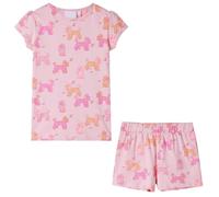 Pigiama da Bambina a Maniche Corte Rosa Chiaro 92