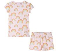 vidaXL Pigiama da Bambina a Maniche Corte Rosa Tenue 140