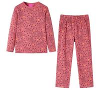 vidaXL Pigiama da Bambina a Maniche Lunghe Rosa Antico 104