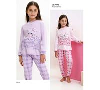 Pigiama da bambina in CALDO cotone Il Granchietto GP7091