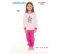 Pigiama da bambina in CALDO cotone Martellina VM20151